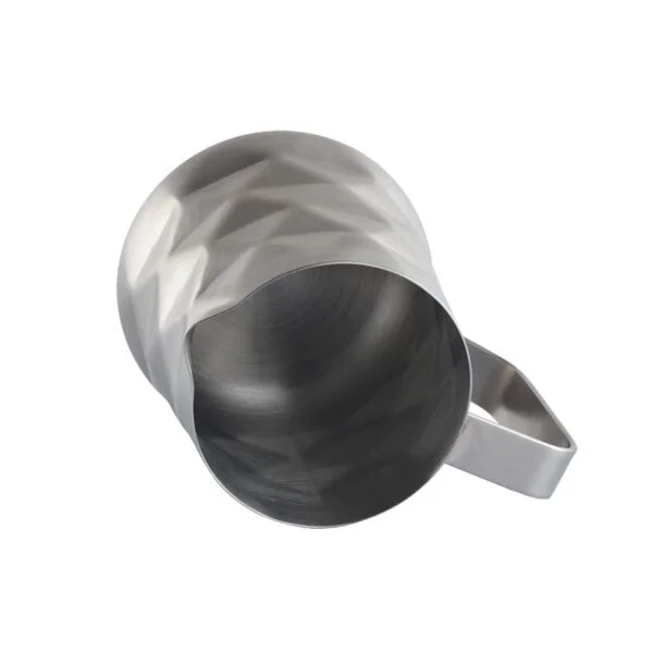 Stainless Steel Milk Pitcher with Sharp Spout - Custom Latte Art Frother - Image 4