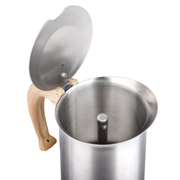 Wooden handle Stainless steel Coffee Moka Pot - Image 5