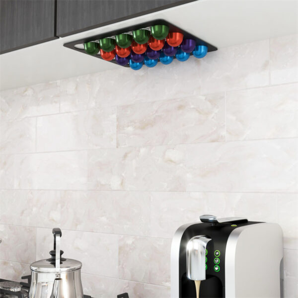 Stainless Steel K-CUP Holder - Wall/Cabinet Mount, 3M Adhesive, Bulk Deals - Image 5