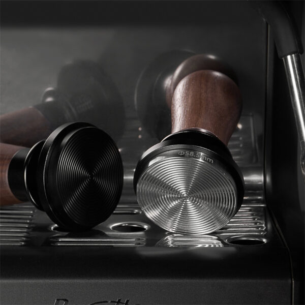 Walnut Handle Spring-loaded Coffee Tamper - Image 2