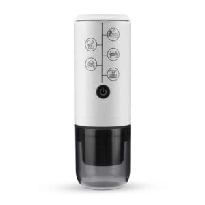 Portable Capsule Coffee Maker 120ml Black White
