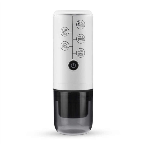 Portable Capsule Coffee Maker 120ml Black White