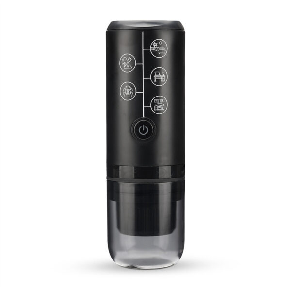 Portable Capsule Coffee Maker 120ml Black White - Image 2