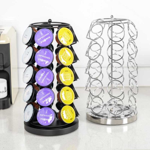 Rotating Coffee Pod Stand Tower for Dolce Gusto k-cup 35 Capsules