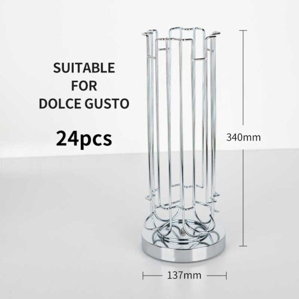 Rotating Coffee Pod Stand Tower for Dolce Gusto k-cup 20 Capsules - Image 2
