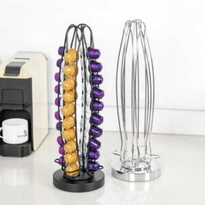 Rotating Coffee Pod Stand Tower for Original 40 Capsules