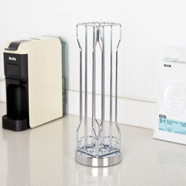 Rotating Coffee Pod Stand Tower for Vertuo 20 Capsules - Image 2
