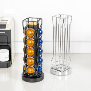 Rotating Coffee Pod Stand Tower for Vertuo 20 Capsules