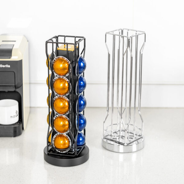 Rotating Coffee Pod Stand Tower for Vertuo 20 Capsules